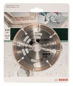 Алмазный отрезной круг по бетону D= 115 мм Bosch 2 609 256 413