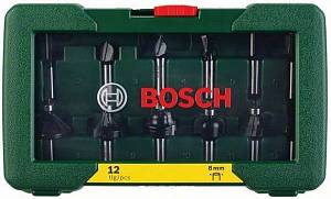 Набор фрез Bosch, хвостик 8 мм, 12 шт 2607019466