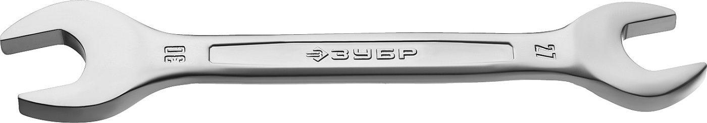 ЗУБР 27 х 30 мм, рожковый гаечный ключ, Профессионал (27010-27-30)