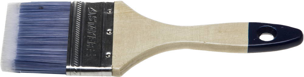 STAYER AQUA, 75 мм, 3″, искусственная щетина, деревянная ручка, для воднодисперсионных и акриловых ЛКМ, плоская кисть (01032-075)