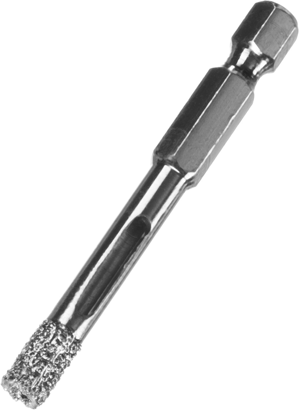 ЗУБР АВК, d 6 мм, (HEX 1/4″, 15 мм кромка), вакуумное алмазное трубчатое сверло, Профессионал (29865-06)