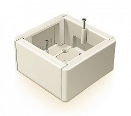 Greenel GE 40231-02 Коробка универсальная для наружного монтажа 88х88х44 мм-Слоновая кость Greenel GE 40231-02 Коробка универсальная для наружного монтажа 88х88х44 мм-Слоновая кость