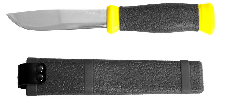 STAYER 110 мм, пластиковые ножны, туристический нож, Professional (47630)