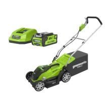 Газонокосилка аккумуляторная Greenworks G40LM35K2, 40V, 35 см, c 1хАКБ 2 А.ч и ЗУ Газонокосилка аккумуляторная Greenworks G40LM35K2, 40V, 35 см, c 1хАКБ 2 А.ч и ЗУ