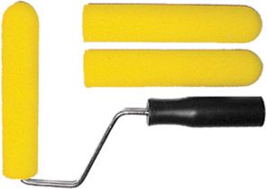 Валик поролоновый желтый узкий 165 мм + 2 сменных ролика FIT