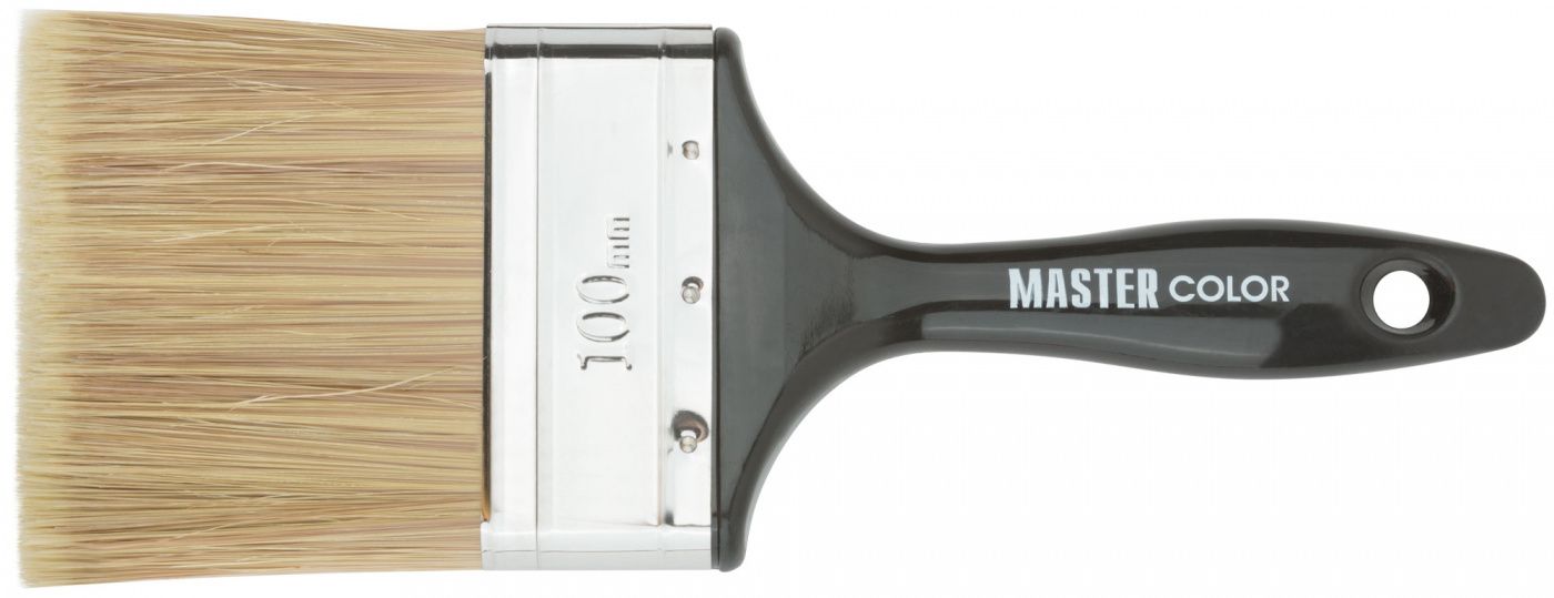 Кисть флейцевая "Wood Master", микс из 3-х видов щетины/филамента, 100х22х89 мм MASTER COLOR