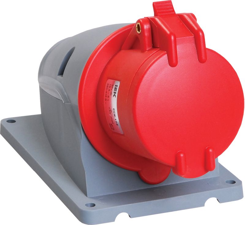 IEK ССИ-114 Розетка стационарная 3P+PE 16А-6ч/380-415В-IP44-MAGNUM