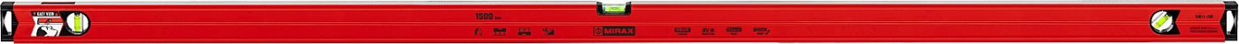 MIRAX 1500 мм, с зеркальным глазком, магнитный уровень (34611-150)