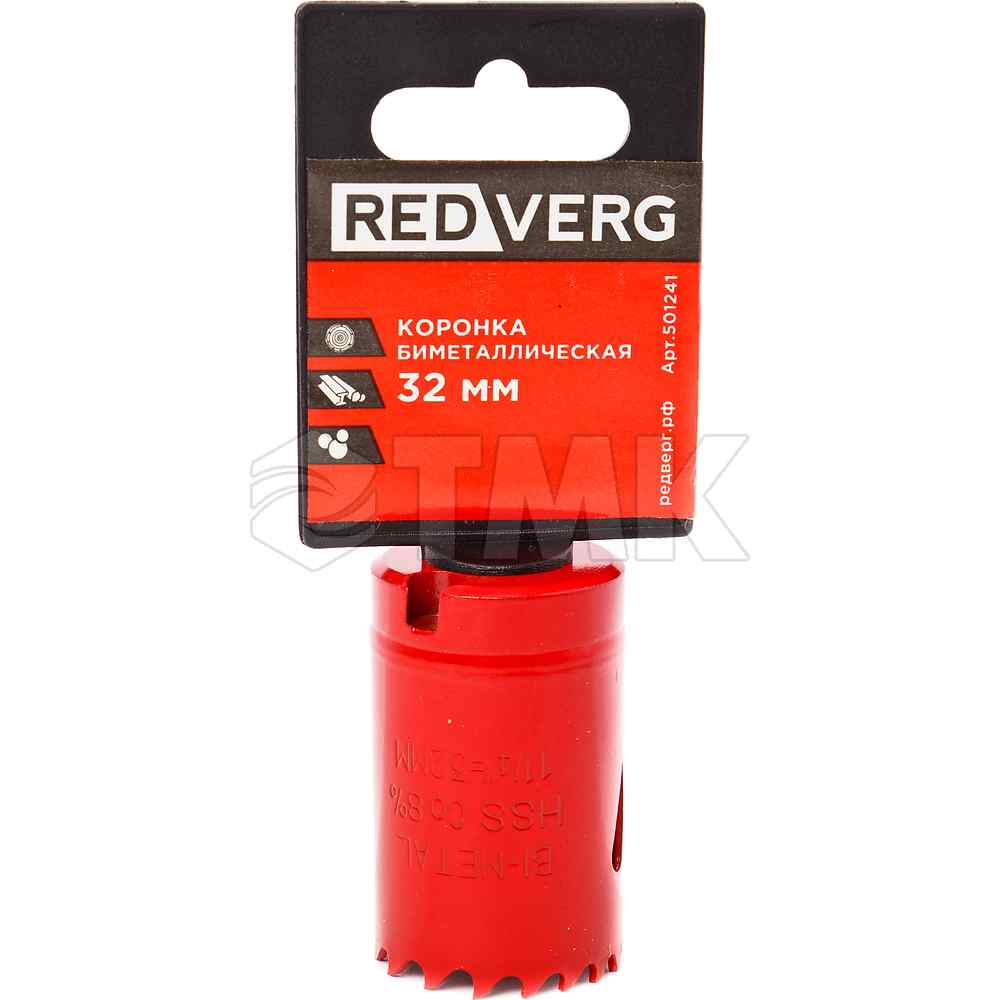 Коронка биметаллическая RedVerg 32 мм(501241) RedVerg (Оснастка к электроинструменту)