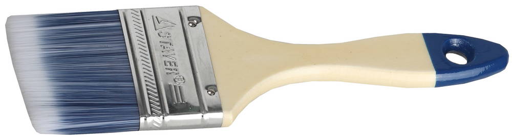 STAYER AQUA, 63 мм, 2.5″, искусственная щетина, деревянная ручка, для воднодисперсионных и акриловых ЛКМ, плоская кисть (01032-063)