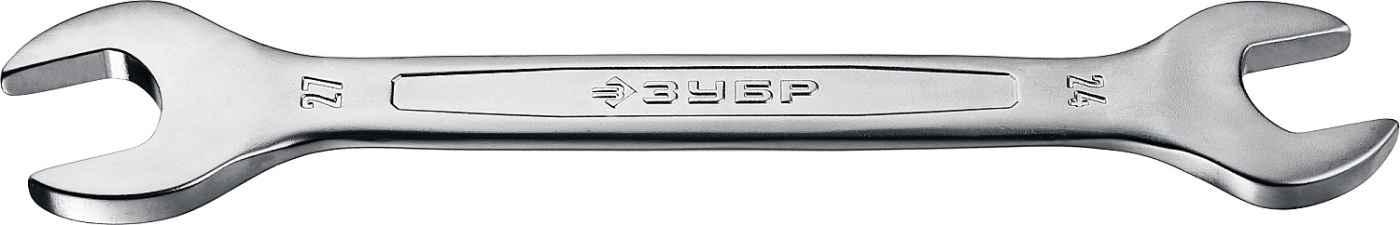 ЗУБР 24 x 27 мм, рожковый гаечный ключ, Профессионал (27010-24-27)