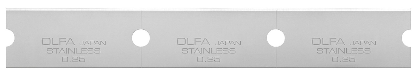 OLFA 30 шт, прямые лезвия GSR-1/3B GSR-2 для скребков 120 мм (OL-GSB-1S)