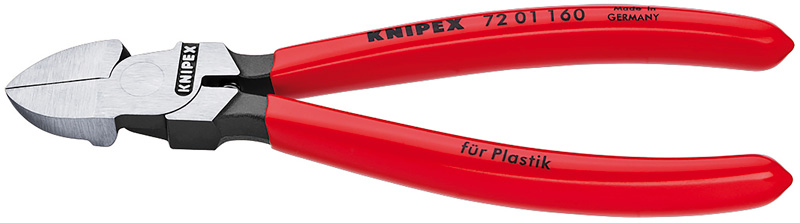 Бокорезы для пластика, пружина, 140 мм, обливные ручки KNIPEX