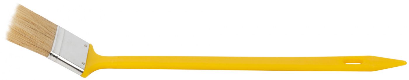 Кисть радиаторная, натуральная светлая щетина, желтая пластиковая ручка 2" (50 мм) FIT