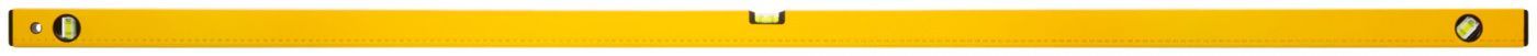 Уровень "Стайл", 3 глазка, желтый усиленный корпус, фрезер. рабочая грань, шкала, Профи 2000 мм FIT