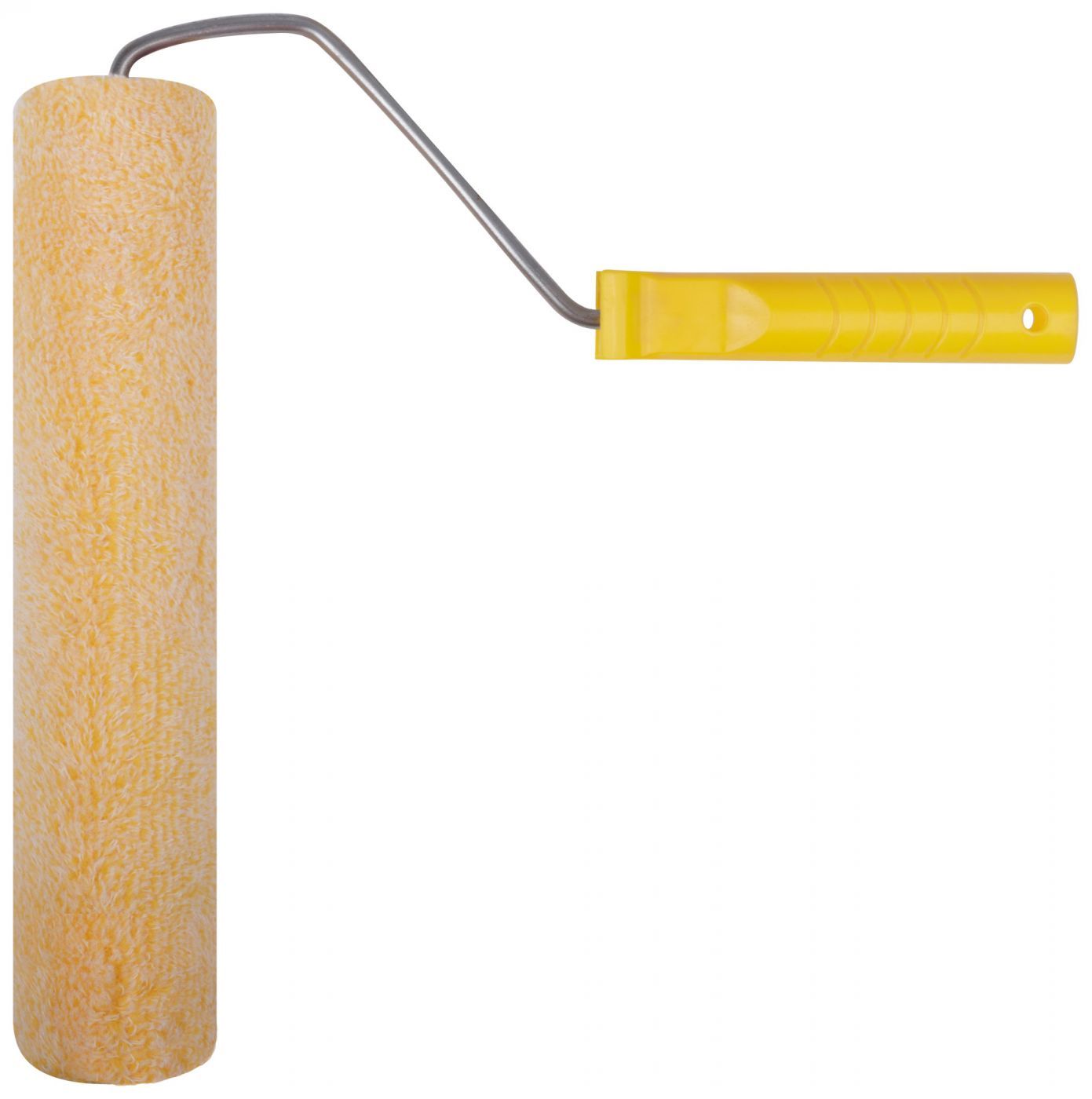 Валик полиакриловый желтый с ручкой 300 мм КУРС