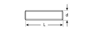 ЗУБР DIN 975, кл. пр. 4.8, М6 х 2000 мм, цинк, 1 шт, резьбовая шпилька (4-303350-06-2000)