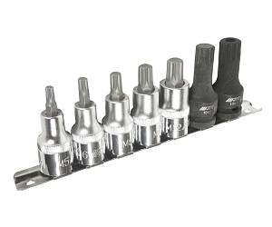 Набор бит-головок 1/2" SPLINE M5-14, М16Н 7 предметов JTC Набор бит-головок 1/2" SPLINE M5-14, М16Н 7 предметов JTC