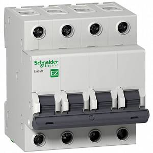 Автоматич-й выкл-ль Schneider EASY 9 4П 16А B 4,5кА 400В EZ9F14416