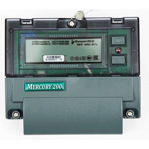 Меркурий 200.04 5-60А/220В кл.т.2,0 многотарифный ЖКИ с PLC модемом Меркурий 200.04 5-60А/220В кл.т.2,0 многотарифный ЖКИ с PLC модемом