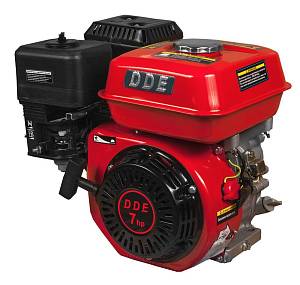Двигатель бензиновый 4-х тактный DDE 170F-S20 (20.0мм, 7.0л.с., 208 куб.см.,фильтр-картридж, датчик уровня масла)