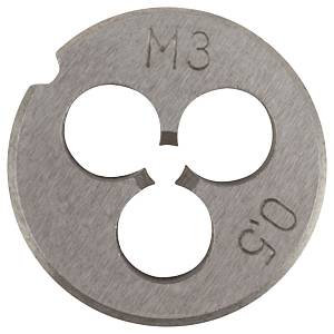 Плашка метрическая, легированная сталь М3х0,5 мм FIT