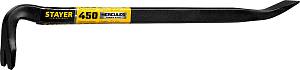 STAYER Hercules, 450 мм, 22 х 12 мм, усиленный лом-гвоздодер, Professional (21643-45) STAYER Hercules, 450 мм, 22 х 12 мм, усиленный лом-гвоздодер, Professional (21643-45)