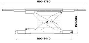 KraftWell KRWJB2P Траверса г/п 2000 кг. с пневмоприводом KraftWell KRWJB2P Траверса г/п 2000 кг. с пневмоприводом