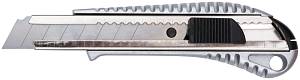 Нож технический 18 мм усиленный, металлич.корпус FIT