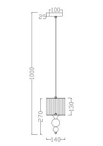 Подвесной светильник Freya FR5093PL-01CH