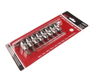 Набор бит-головок 3/8" TORX T15-T50 8 предметов JTC Набор бит-головок 3/8" TORX T15-T50 8 предметов JTC