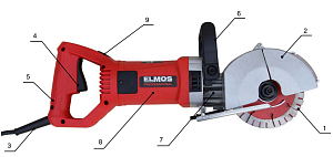 Штроборез Elmos EMB-1310 1600Вт 125мм Штроборез Elmos EMB-1310 1600Вт 125мм