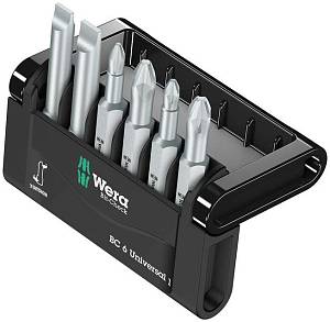 Bit-Check 6 Universal 1 набор бит торсионных, 6 пр., 1/4" E6.3 WERA Bit-Check 6 Universal 1 набор бит торсионных, 6 пр., 1/4" E6.3 WERA