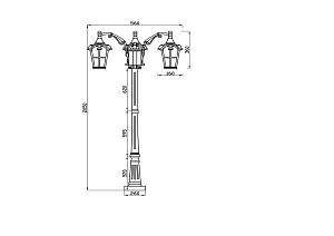 Ландшафтный светильник Outdoor O413FL-03GB