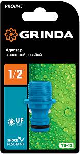 GRINDA TE-12, 1/2″, с внешней резьбой, штуцерный адаптер, PROLine (8-426415)
