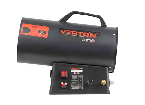 Газовая тепловая пушка Verton Air GH-18 (18 кВт,400м3,1,1кг/ч,рег.высоты/подачи газа,пропан/бутан, шланг редуктора 1.5м)