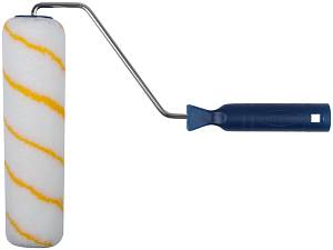 Валик полиакрил/полиэстер/хлопок, с желтой полосой, каркасная система, диам. 40/60 мм; ворс 6мм, 230 мм FIT