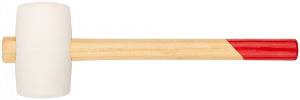 Киянка резиновая белая, деревянная ручка 60 мм ( 450 гр ) KУРС