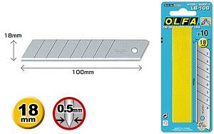 Olfa сегментированное, 18х100х0 10шт (OL-LB-10B)