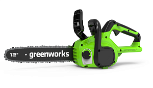 Цепная пила аккумуляторная GreenWorks GD24CS30, 24V, 30см, бесщеточная, с АКБ 4 АЧ и ЗУ