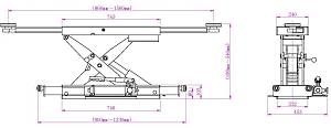 KraftWell KRWJ2N Траверса г/п 2000 кг. с ручным приводом