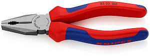 Плоскогубцы комбинированные, 160 мм, фосфатированные, 2-комп ручки KNIPEX Плоскогубцы комбинированные, 160 мм, фосфатированные, 2-комп ручки KNIPEX