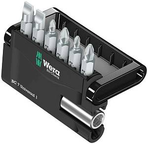 Bit-Check 7 Universal 1 набор бит с битодержателем, 7 пр., 1/4" C6.3 WERA Bit-Check 7 Universal 1 набор бит с битодержателем, 7 пр., 1/4" C6.3 WERA