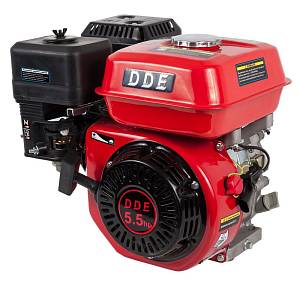 Двигатель бензиновый 4-х тактный DDE 168F-S20 (20.0мм, 5.5л.с., 163 куб.см.,фильтр-картридж, датчик уровня масла)