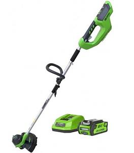 Триммер аккумуляторный Greenworks G40LTK2, 40V, 30 см, с 1хАКБ 2 А.ч и ЗУ Триммер аккумуляторный Greenworks G40LTK2, 40V, 30 см, с 1хАКБ 2 А.ч и ЗУ