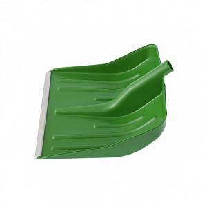 Лопата для уборки снега пластиковая, зеленая, 420 х 425 мм, без черенка, Сибртех 61619