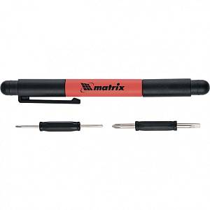 Ручка-отвертка с комбинированными битами для точных работ, PH0, PH000; SL 1.5, SL3 CrV Matrix 11598
