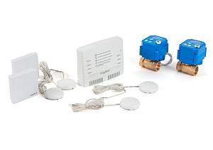Готовый беспроводной комплект для защиты от протечек AquaBast Квартира 1/2”-RF