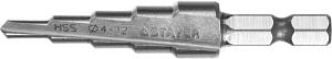 STAYER 4-12 мм, 5 ступеней, сталь HSS, ступенчатое сверло (29660-4-12-5)