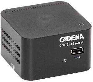 Ресивер DVB-T2 Cadena CDT-1813 черный
